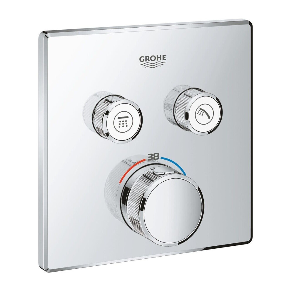 Grohe Grohtherm Smartcontrol Thermostat With 2 Shut-Off Valves Trimset 29124000