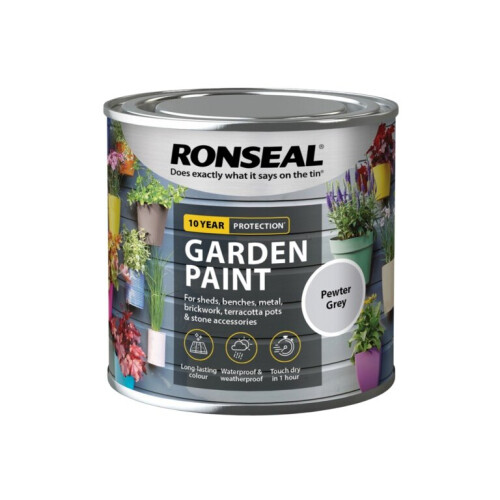 Ronseal Ronseal Garden Paint 250ml Pewter Grey 1