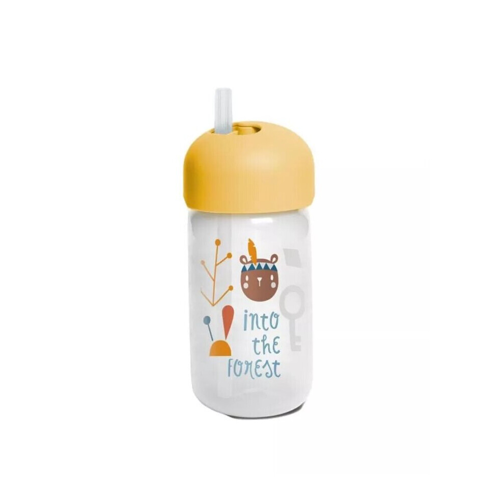 Suavinex Straw Trainer Bottle Forest For Babies L3 Yellow