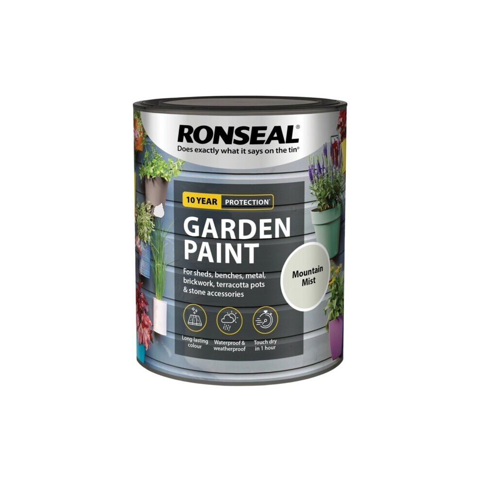 Ronseal Garden Paint 750ml Mountain Mist