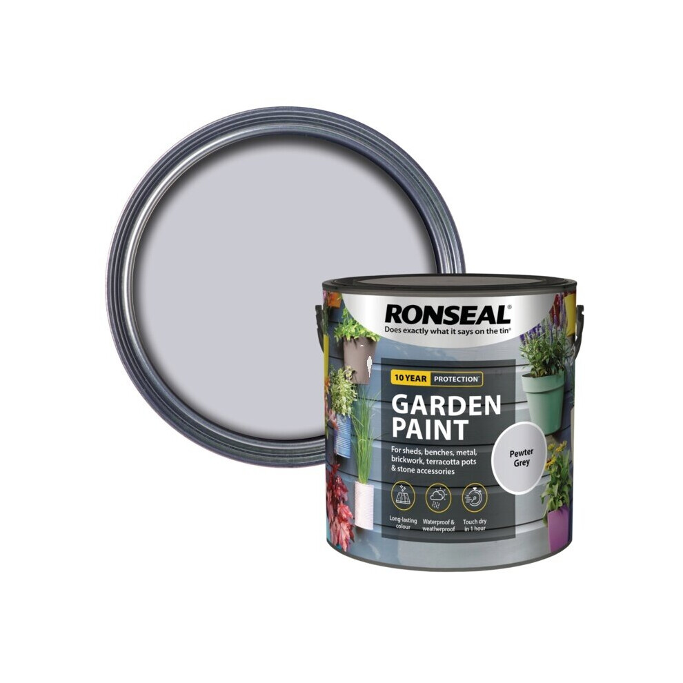 Ronseal Garden Paint 2.5L Pewter Grey