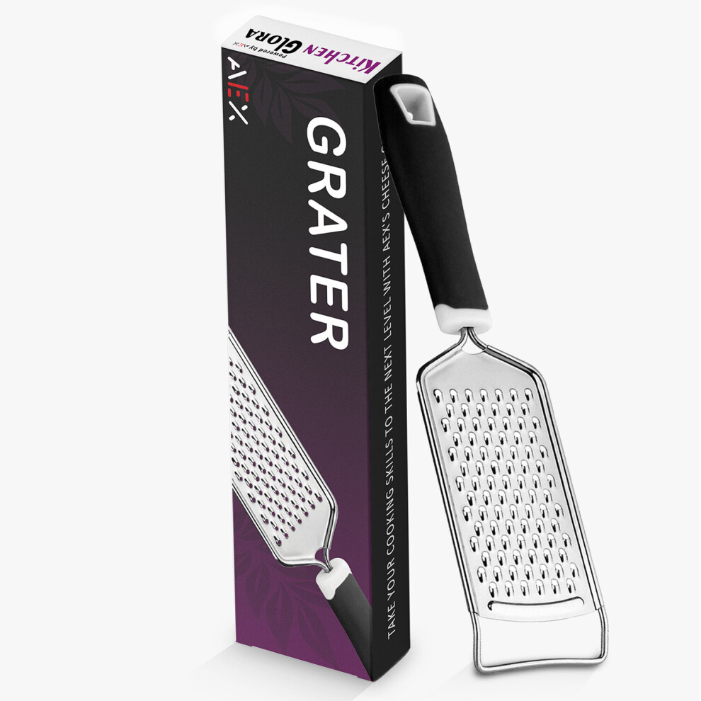 AEX Hand Grater With Handle Cheese Lemon Zester Nutmeg Ginger