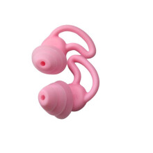 (Pink) Noise Cancelling Ear Plugs Silicone Sleeping Swimming Travel Earbuds Earplugs