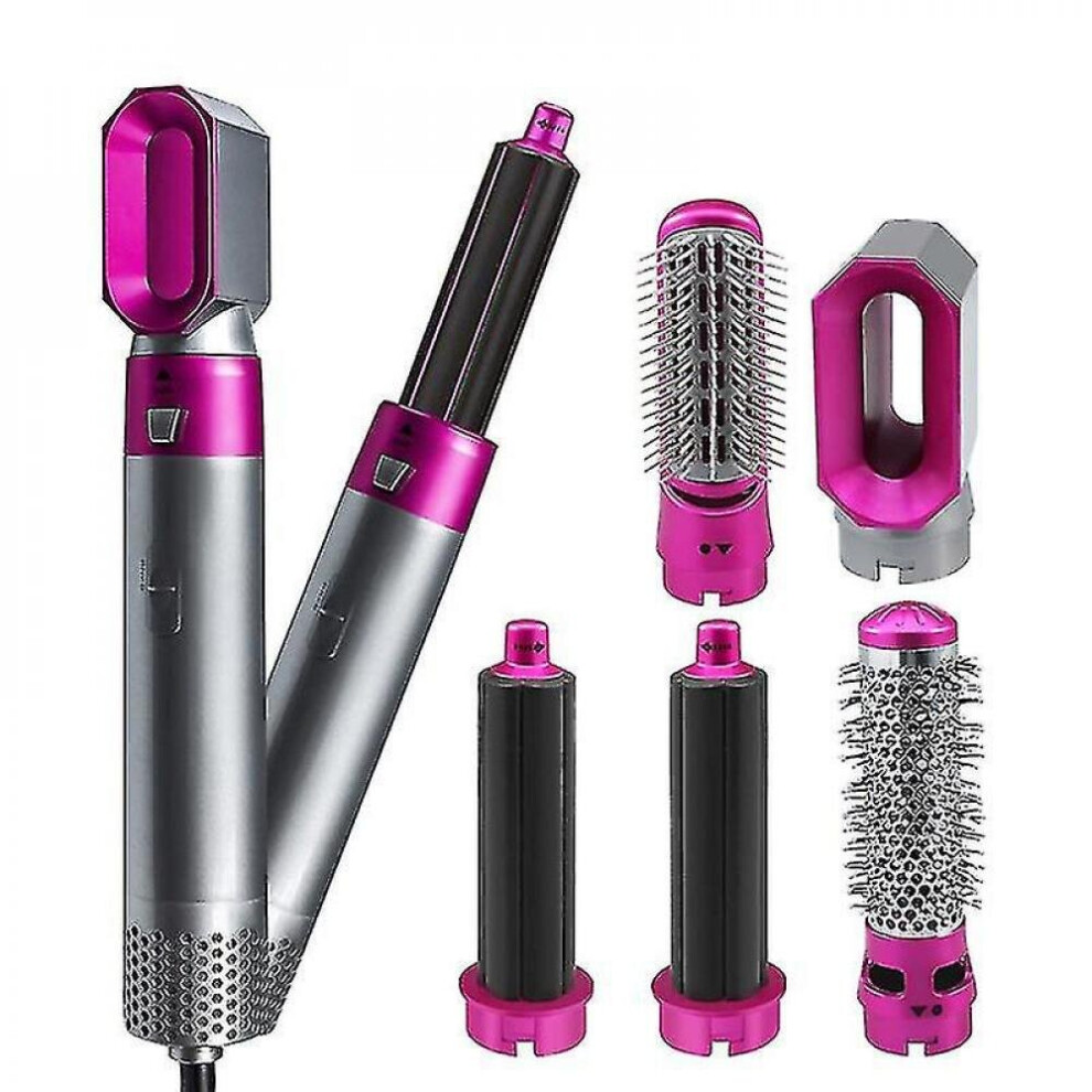 Electric Hair Styler Hair Dryers 5 In 1 Hair Curler Automatic Hair Straighteners Blow Dryer Brush Dry Wet Curling Iron Set High Quality_nn