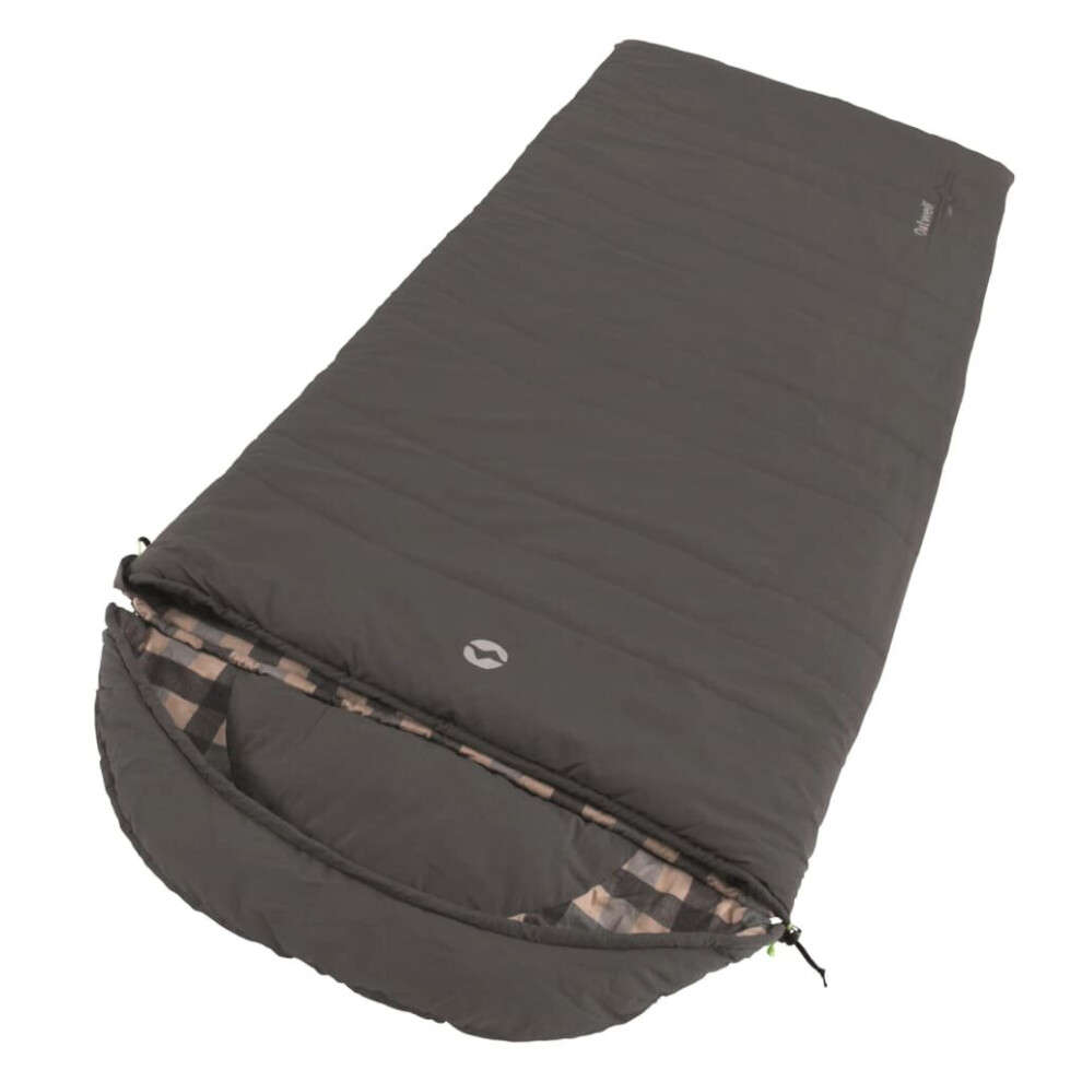 Outwell Sleeping Bag Outdoor Camping Sleeping Bag Camper Left-Zipper Grey