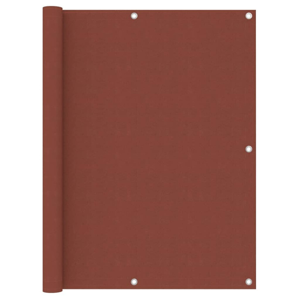 Vidaxl Balcony Screen Terracotta 120X300 Cm Oxford Fabric Protective Privacy