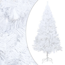 vidaXL Artificial Christmas Tree with Thick Branches White 210cm PVC Decor