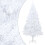 VidaXL vidaXL Artificial Christmas Tree with Thick Branches White 210cm PVC Decor 1