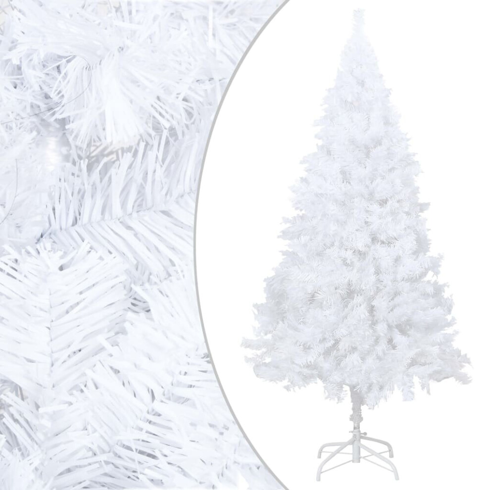 Vidaxl Artificial Christmas Tree With Thick Branches White 210Cm Pvc Decor