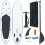 VidaXL vidaXL Stand Up Paddle Board Set Sup Board Surfboard Inflatable Blue and White 1