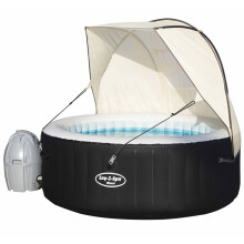 Bestway Lay-Z-Spa Canopy Sunshield (Beige) 92095 - UV-Coated 190T PU, High-Density Mesh, Easy Setup for All Spas