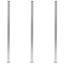 vidaXL Zaunpfosten 3 Stk. Aluminium 185 cm