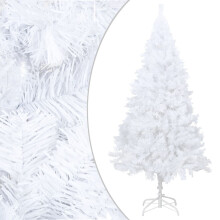 vidaXL Artificial Christmas Tree with Thick Branches White 180cm PVC Decor