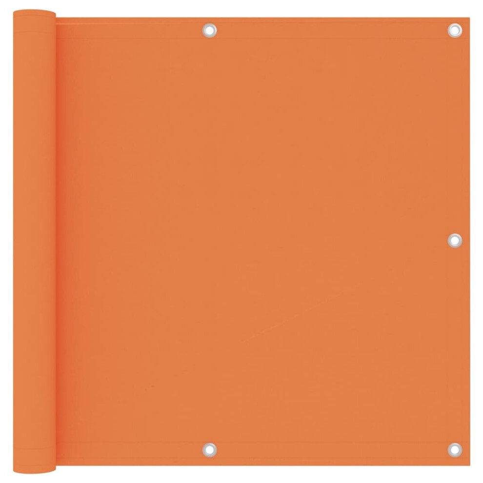 Vidaxl Balcony Screen Orange 90X500 Cm Oxford Fabric Protective Privacy Fence