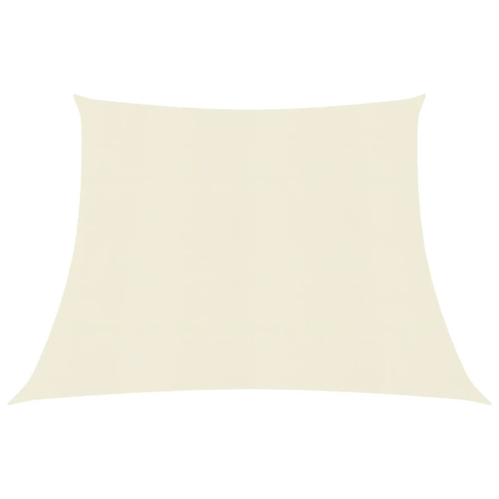 Vidaxl Sunshade Sail 160 G/M² Cream 3/4X2 M Hdpe Balcony Sunscreen Canopy