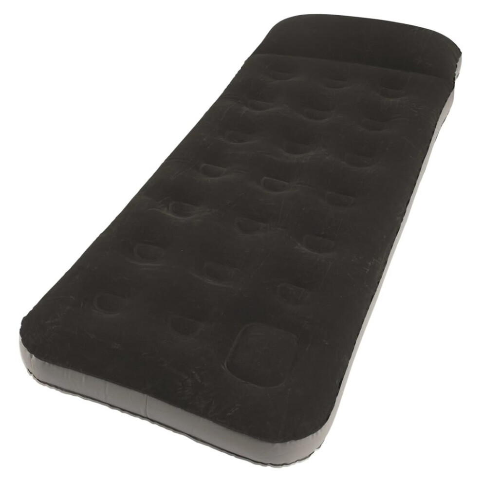 Outwell Air Mattress Airbed Classic Single With Pillow And Pump And Black/Grey