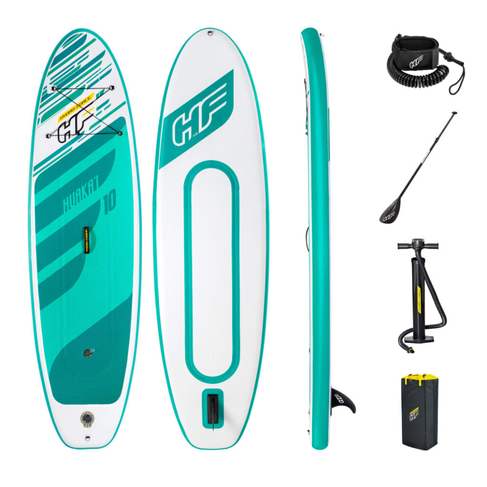 Bestway Hydro-Force Huaka'i Inflatable Sup 305X84x15 Cm, 130 Kg Capacity, 217 Cm Adjustable Paddle, Tri-Tech Drop-Stitch 92900