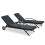 VidaXL vidaXL Sonnenliegen mit Tisch Poly Rattan Anthrazit 1