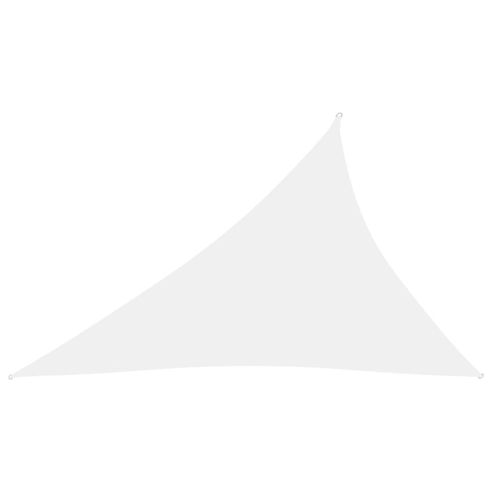 Vidaxl Sunshade Sail Oxford Fabric Triangular 3X4x5 M Patio Shade Canopy White