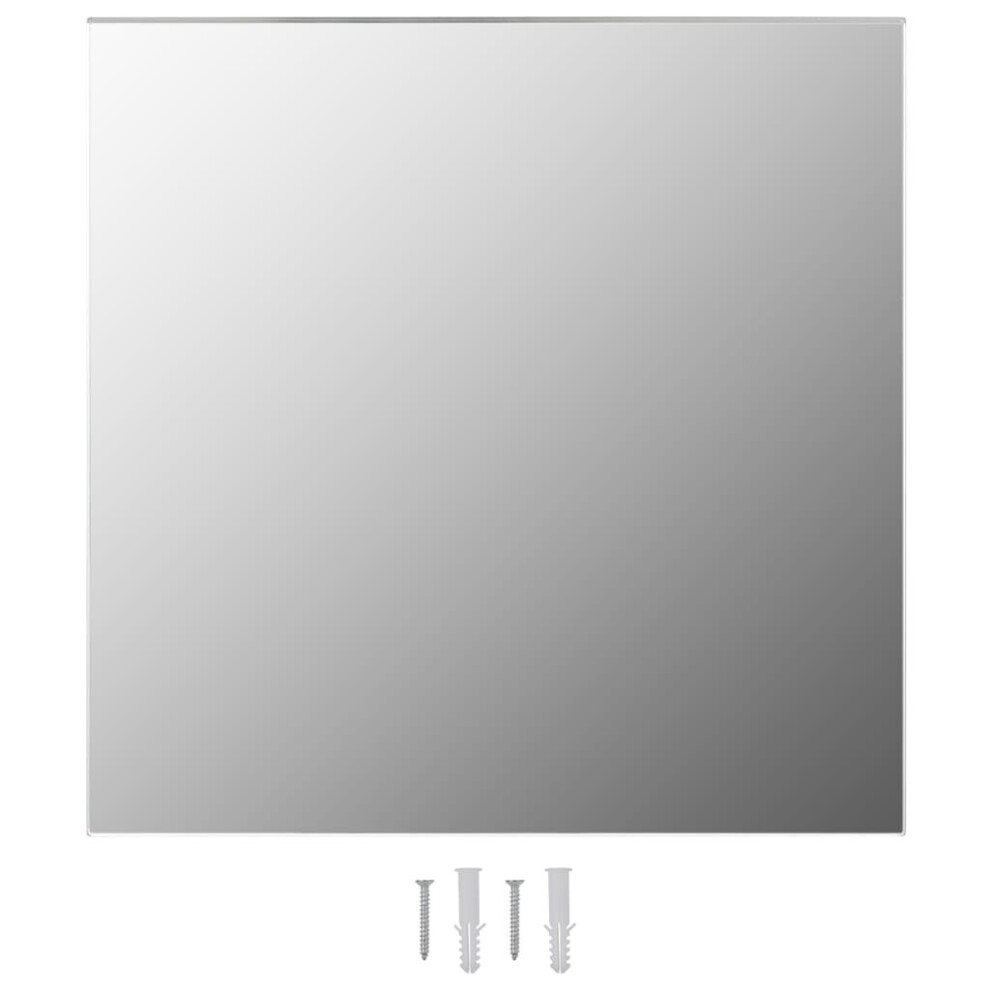 Vidaxl Wall Mirror 40X40cm Square Glass Bedroom Vanity Makeup Dressing Decor