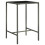 VidaXL vidaXL Garten-Bartisch Grau 70x70x110 cm Poly Rattan und Glas 1