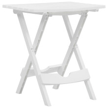 vidaXL Folding Garden Table 45.5cm White Outdoor Terrace Patio Stand Furniture