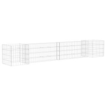 vidaXL H-Shaped Gabion Planter Steel Wire 260x40x40cm Gabion Basket Wall Pot