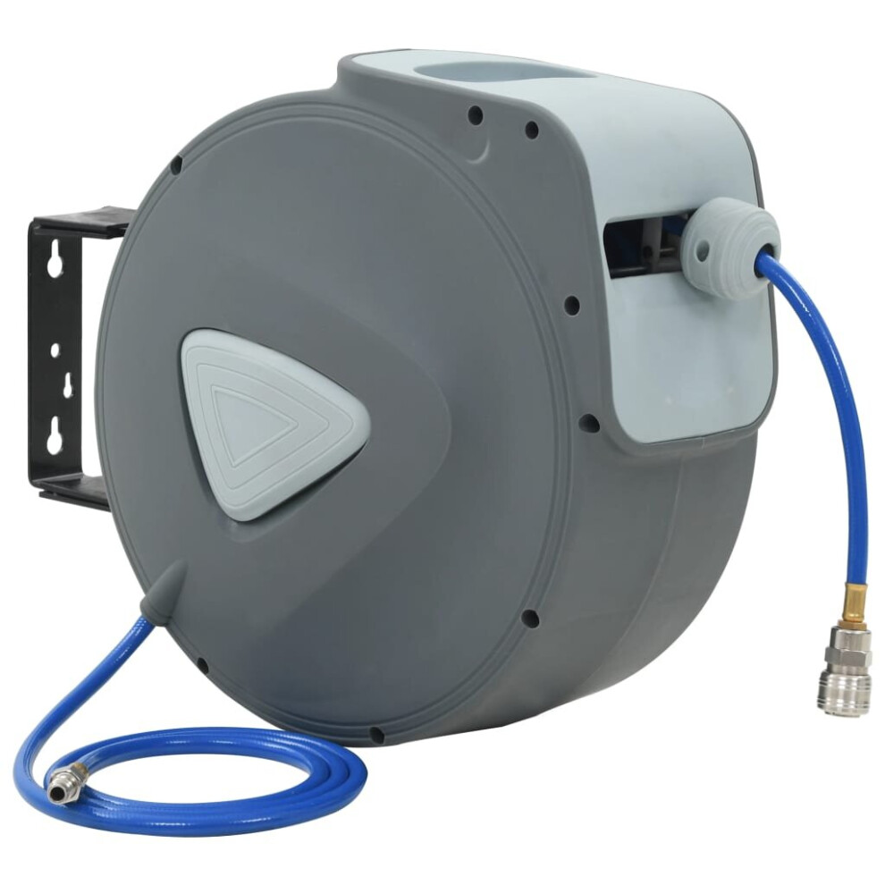 vidaXL Automatic Air Hose Reel 1/4" 30m+2m Garage Workshop Compressor Tool