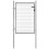 vidaXL Gartentor verzinkter Stahl 105x100 cm Silber 1