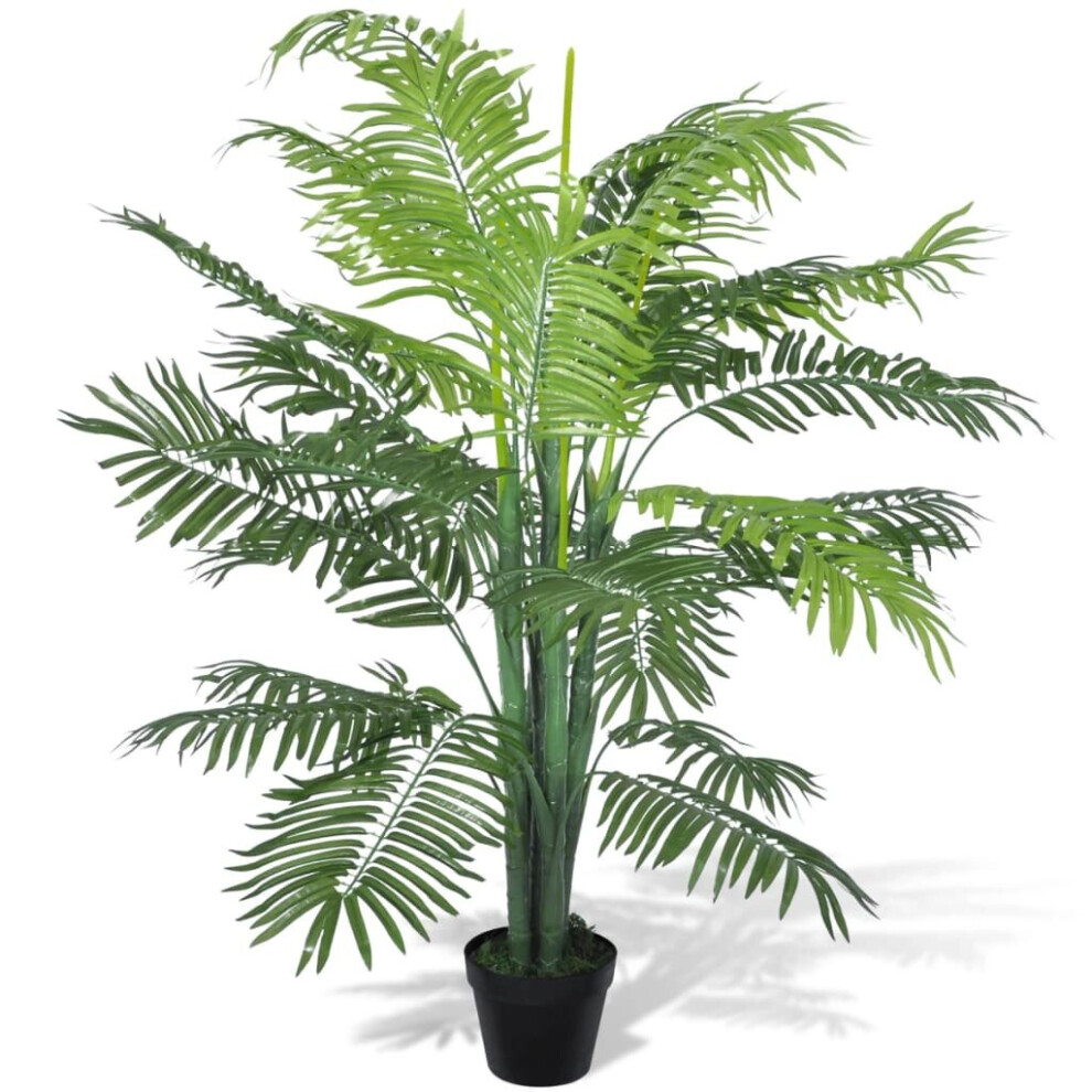 vidaXL Artificial Phoenix Palm Tree with Pot 130cm Indoor Fake Flora Plant