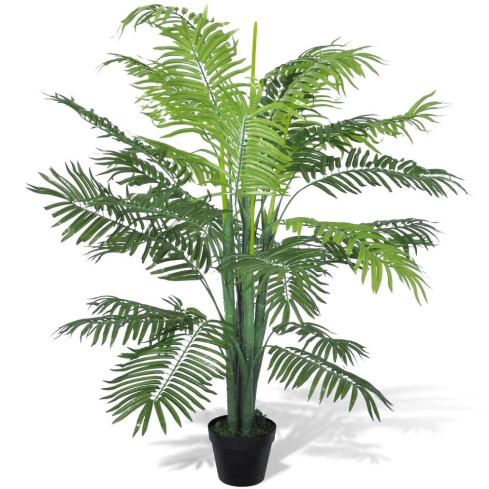 vidaXL Artificial Phoenix Palm Tree With Pot 130cm Indoor Fake Flora Plant