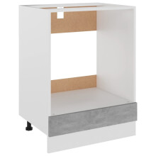 vidaXL Riga Kitchen Cabinet Concrete Grey Engineered Wood – Oven Storage, 604681.5 cm (802501)