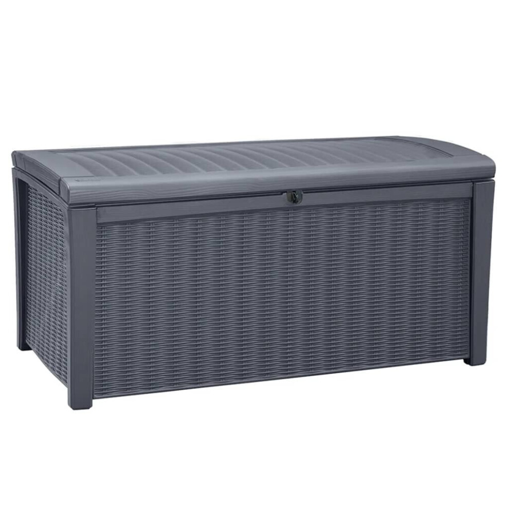Keter Garden Storage Box Borneo 416L Outdoor Entryway Trunk Chest Bench Box