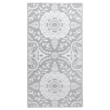 vidaXL Outdoor Carpet Light Grey 190x290 cm PP Terrace Rug Balcony Blanket
