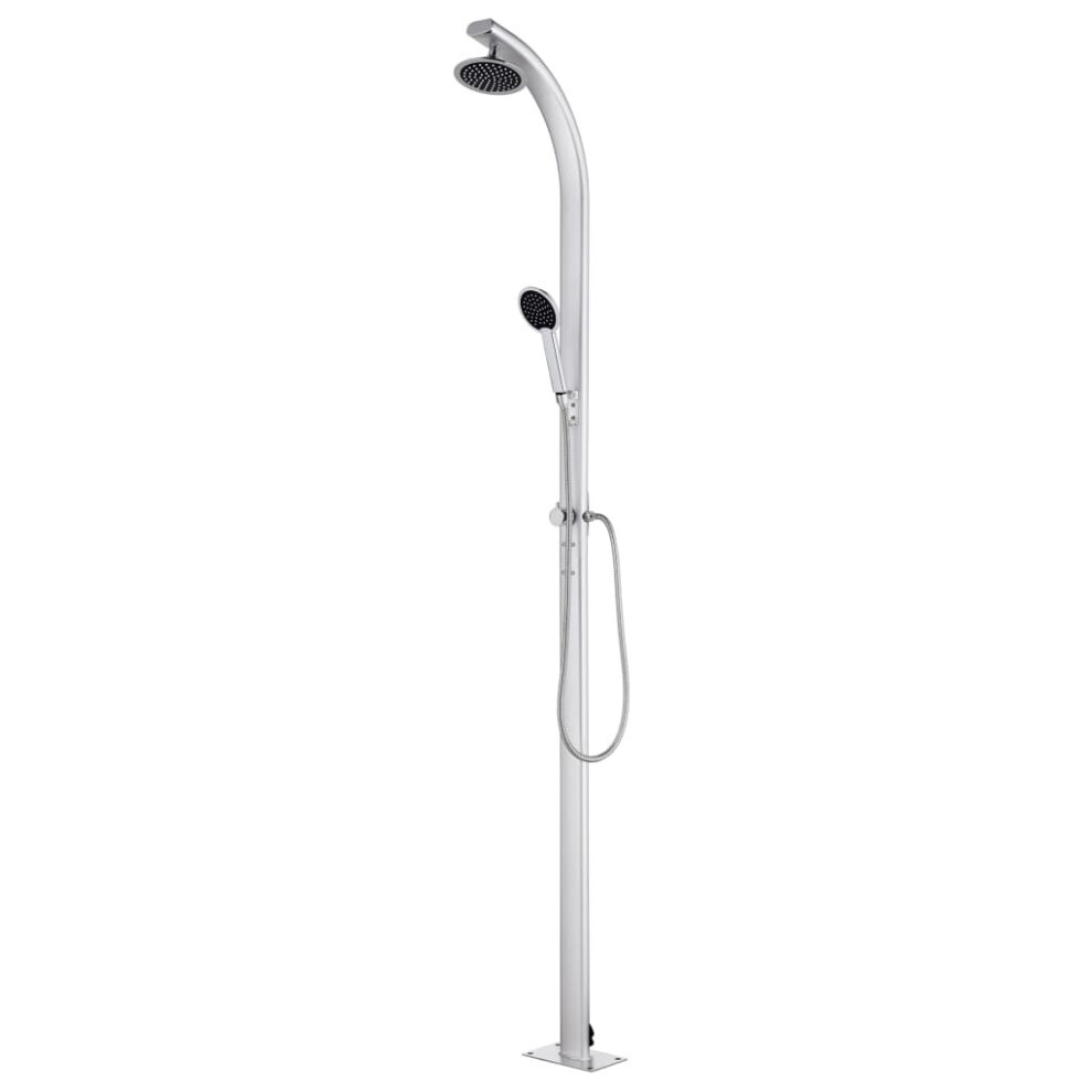 Vidaxl Garden Shower Aluminium Outdoor Bath Tool Tower Faucet Stands Outside