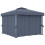 VidaXL vidaXL Pavillon mit Vorhang 3x3 m Anthrazit Aluminium 1