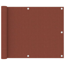 vidaXL Balkon-Sichtschutz Terracotta-Rot 75x500 cm Oxford-Gewebe