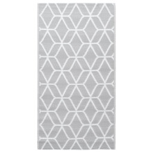 vidaXL Outdoor Carpet ARAKIL Grey 160x230 cm PP Balcony Rug Outdoor Blanket