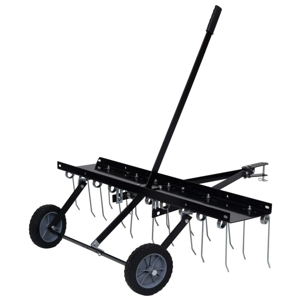 Vidaxl Scarifier For Ride-On Mower Moss Remover Lawn Dethatcher Rake Garden