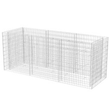 vidaXL Gabion Raised Bed Steel 270x90x100cm Outdoor Garden Basket Wire Fence
