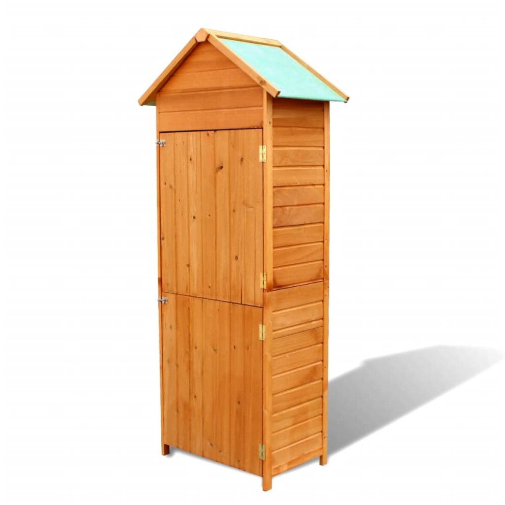 Vidaxl Garden Storage Cabinet Brown Outdoor Tool Storage Shed Cabin Cabinet