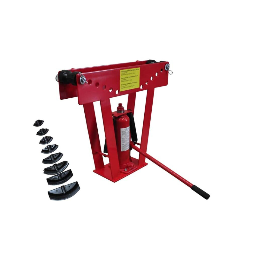 Vidaxl 16 Ton Hydraulic Tube Rod Pipe Bender With 8 Dies 8718475831815