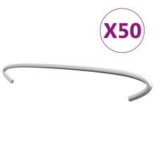 vidaXL 50x Gabion Hooks Galvanised Steel 40cm Gabion Spacer Distance Holder