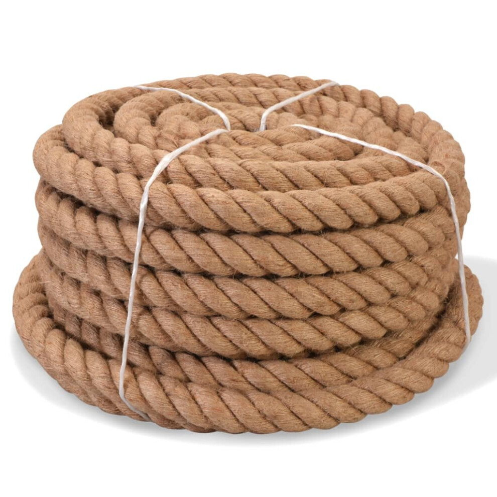Vidaxl Rope 100% Jute 20Mm 50M Boat Rope Cable Wire Decking Lifting Swing