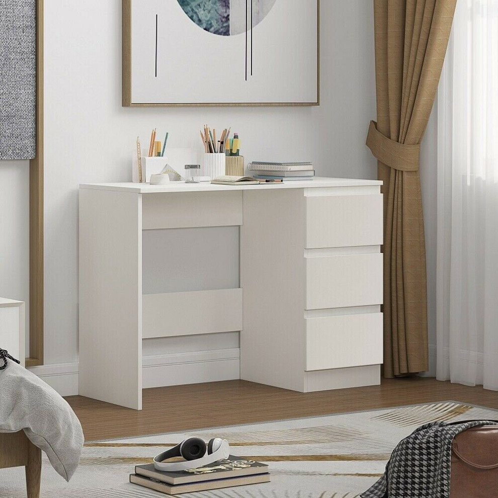 (Matt White, DRESSING TABLE) Modern Stylish Chest Of Drawers and Wardrobes