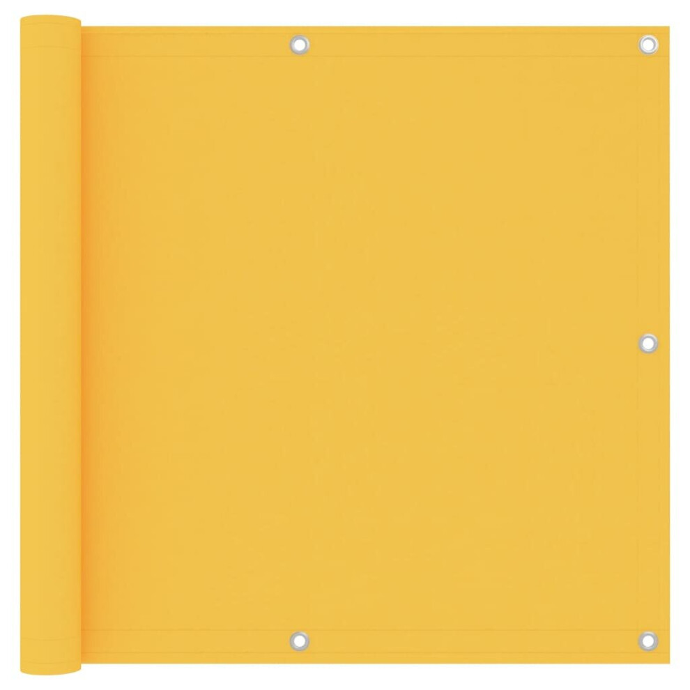 Vidaxl Balcony Screen Yellow 90X500 Cm Oxford Fabric Outdoor Privacy Fence