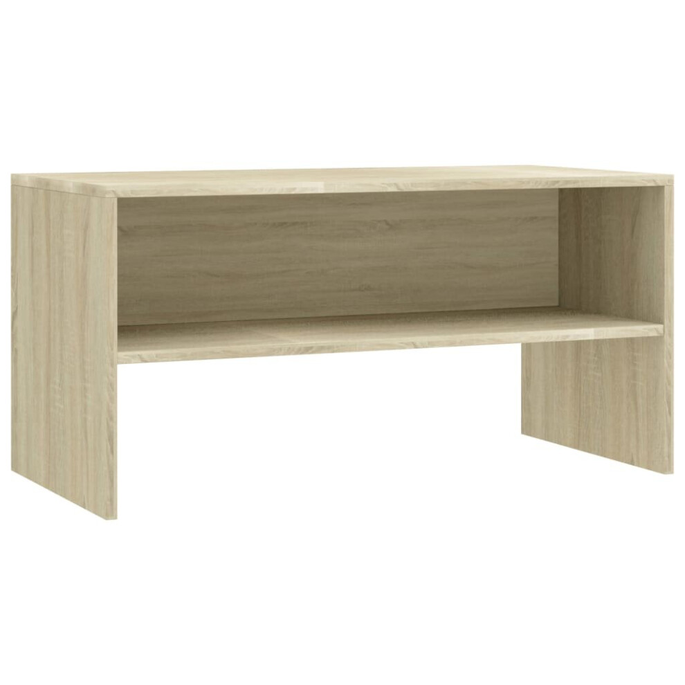 vidaXL TV Cabinet Sonoma Oak Engineered Wood TV Stand Sideboard Furniture