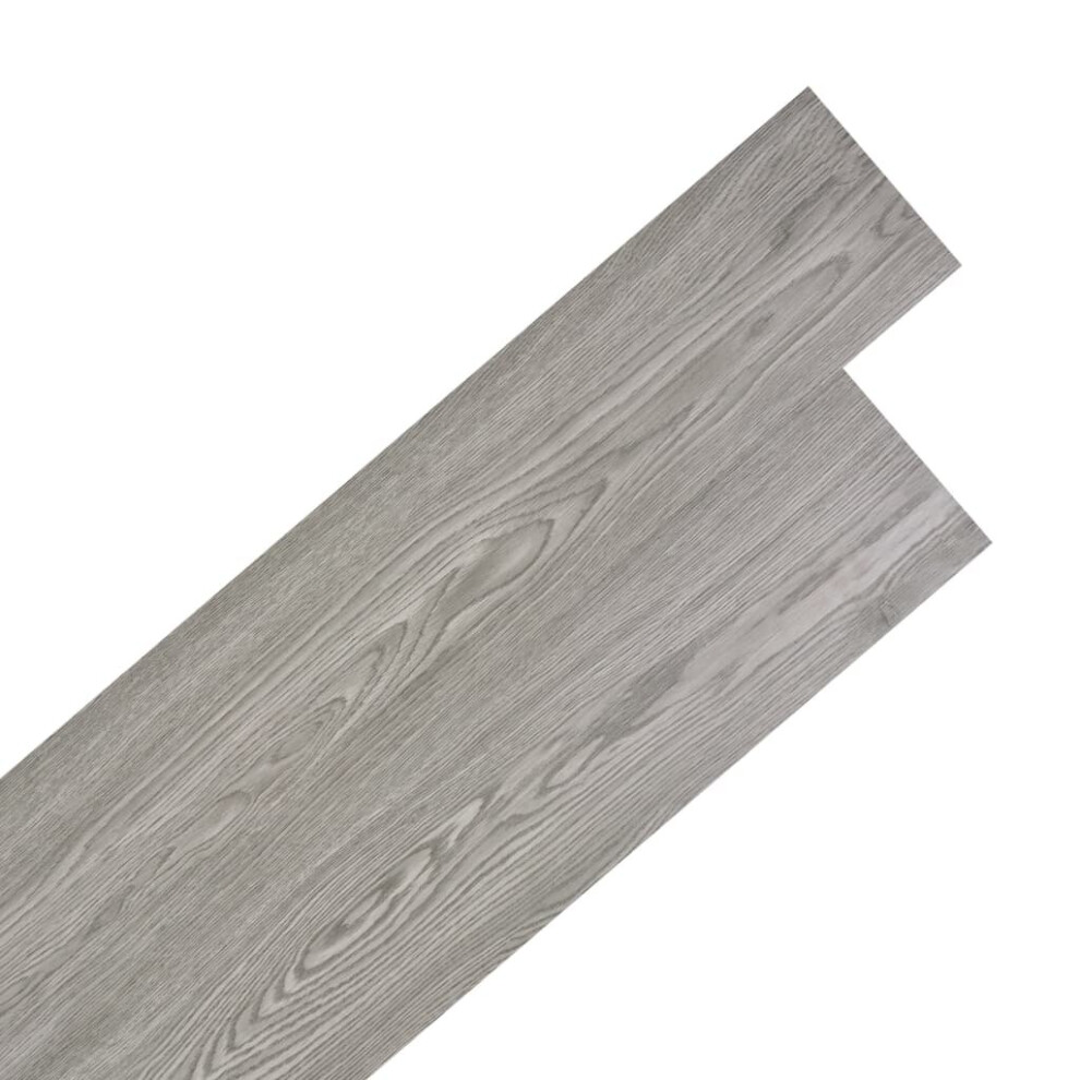 vidaXL Self-adhesive PVC Flooring Planks 5.02mÂ² 2mm Dark Grey Home Floor Tile