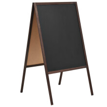 vidaXL dobbeltsidet gulvtavle i cedertræ 60 x 80 cm