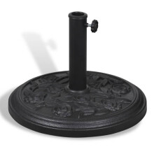 vidaXL Resin Round Parasol Base Outdoor Garden Heavy Duty Umbrella Holder